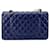 Borsa a tracolla Chanel Matelassé 25 Blu navy - vista 3