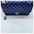 Borsa a tracolla Chanel Matelassé 25 Blu navy - vista 9