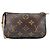 Borsa Louis Vuitton Mini Pochette Accessoires Marrone - vista 3