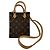 Borsa Louis Vuitton Petite Sac Plat Marrone