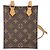 Borsa Louis Vuitton Petite Sac Plat Marrone - vista 2