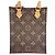 Borsa Louis Vuitton Petite Sac Plat Marrone - vista 3