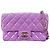 Borsa a tracolla Chanel Mini Matelassé viola Porpora