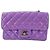 Borsa a tracolla Chanel Mini Matelassé viola Porpora - vista 2