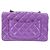 Borsa a tracolla Chanel Mini Matelassé viola Porpora - vista 3