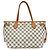 Borsa Tote Louis Vuitton Damier Azur Neverfull PM Bianco Blu navy