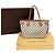 Borsa Tote Louis Vuitton Damier Azur Neverfull PM Bianco Blu navy - vista 8