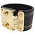 Bracciale charm in pelle nera Louis Vuitton Nero