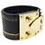 Bracciale charm in pelle nera Louis Vuitton Nero - vista 2