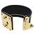 Bracciale charm in pelle nera Louis Vuitton Nero - vista 4