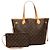 Louis Vuitton Marrone Monogram Neverfull MM - vista 8