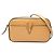 Borsa a tracolla Virtus V in pelle di vitello piccola marrone Versace Caramello