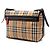 Borsa a tracolla in tela Burberry Beige House Check - vista 2