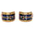 Hermès Blue Gold Plated Enamel Cloisonne Clip On Earrings  - view 1