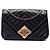 Chanel Black CC Quilted Lambskin Pyramid Flap Nero
