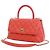 Borsa Chanel Orange Mini Caviar Coco Top Handle Rosso Arancione - vista 12