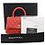 Borsa Chanel Orange Mini Caviar Coco Top Handle Rosso Arancione - vista 15