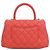 Borsa Chanel Orange Mini Caviar Coco Top Handle Rosso Arancione - vista 2