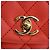 Borsa Chanel Orange Mini Caviar Coco Top Handle Rosso Arancione - vista 6