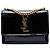 Borsa a tracolla Saint Laurent Black Small Patent Monogram Sunset Nero