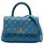 Borsa Chanel Blue Mini Caviar Coco Top Handle