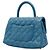 Borsa Chanel Blue Mini Caviar Coco Top Handle - vista 2