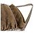 Borsa Chanel Brown Quilted Washed Lambskin Chain Around Hobo Marrone Taupe - vista 11