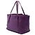 Bottega Veneta Borsa Tote Cesta in nappa Intrecciato viola Medium - vista 2