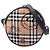 Burberry Beige Cartoon House Check Bolso bandolera redondo