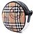 Burberry Beige Cartoon House Check Bolso bandolera redondo - vista 2
