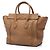 Céline Celine Tote Luggage in pelle di vitello granulata marrone Cammello - vista 2