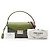 Borsa Prada Green Bicolor Saffiano Lux Sound Lock Verde Verde oliva - vista 7
