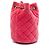 Bolsa Bucket Chanel Pink Mini Velvet Crystal Pearl Crush Rosa - vista 2