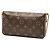 Louis Vuitton Pochette Felicie Marrone Monogram - vista 2