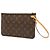 Pochette Louis Vuitton Brown Monogram Neverfull MM Marrone - vista 3