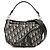 Borsa Saddle in tela Oblique blu mini di Dior