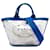 Tote Prada Blue PVC Canapa Logo