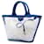 Tote Prada Blue PVC Canapa Logo - vista 2