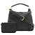 Louis Vuitton Black Monogram Mahina Selene MM Schwarz