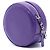 Clutch da Sci Chanel Purple CC in pelle di capra rotonda con catena Porpora Viola scuro - vista 2