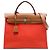 Hermès Orange Toile Herbag Zip 31