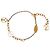 Bracciale Logomania in ottone placcato oro Louis Vuitton D'oro