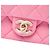 Chanel Pink Mini Wenge Wood Chain Flap Rosa - vista 5