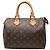 Louis Vuitton Marrone Monogram Speedy 25