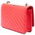 Chanel Red Chevron Lambskin Trendy CC Chain Wallet on Chain Rosso - vista 2