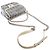 Chanel Gray Camellia Printed Canvas Double Side Flap Marrone - vista 13
