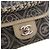 Chanel Gray Camellia Printed Canvas Double Side Flap Marrone - vista 6
