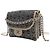 Chanel Gray Camellia Printed Canvas Double Side Flap Marrone - vista 8