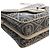 Chanel Gray Camellia Printed Canvas Double Side Flap Marrone - vista 9