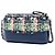 Clutch Gabrielle em tweed azul com duplo zíper e corrente Chanel - vista 2